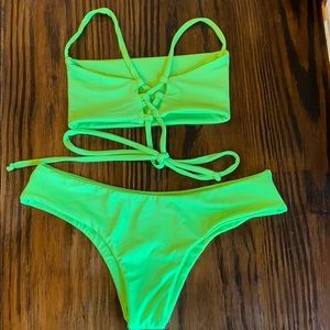 tube top/cheeky bottomsSMALL TOP/MEDIUM BOTTOM